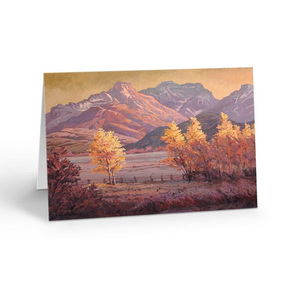 Stonehouse Collection Beautiful Aspen Tree Note Cards - Thank You - New Address, Fall Tree Blank Note Cards (Mountain Aspens)