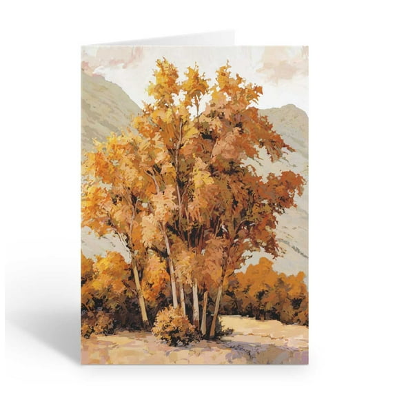 Stonehouse Collection Beautiful Fall Aspen Tree Note Cards - Thank You - New Address, Blank Note Cards (Aspen During Fall)