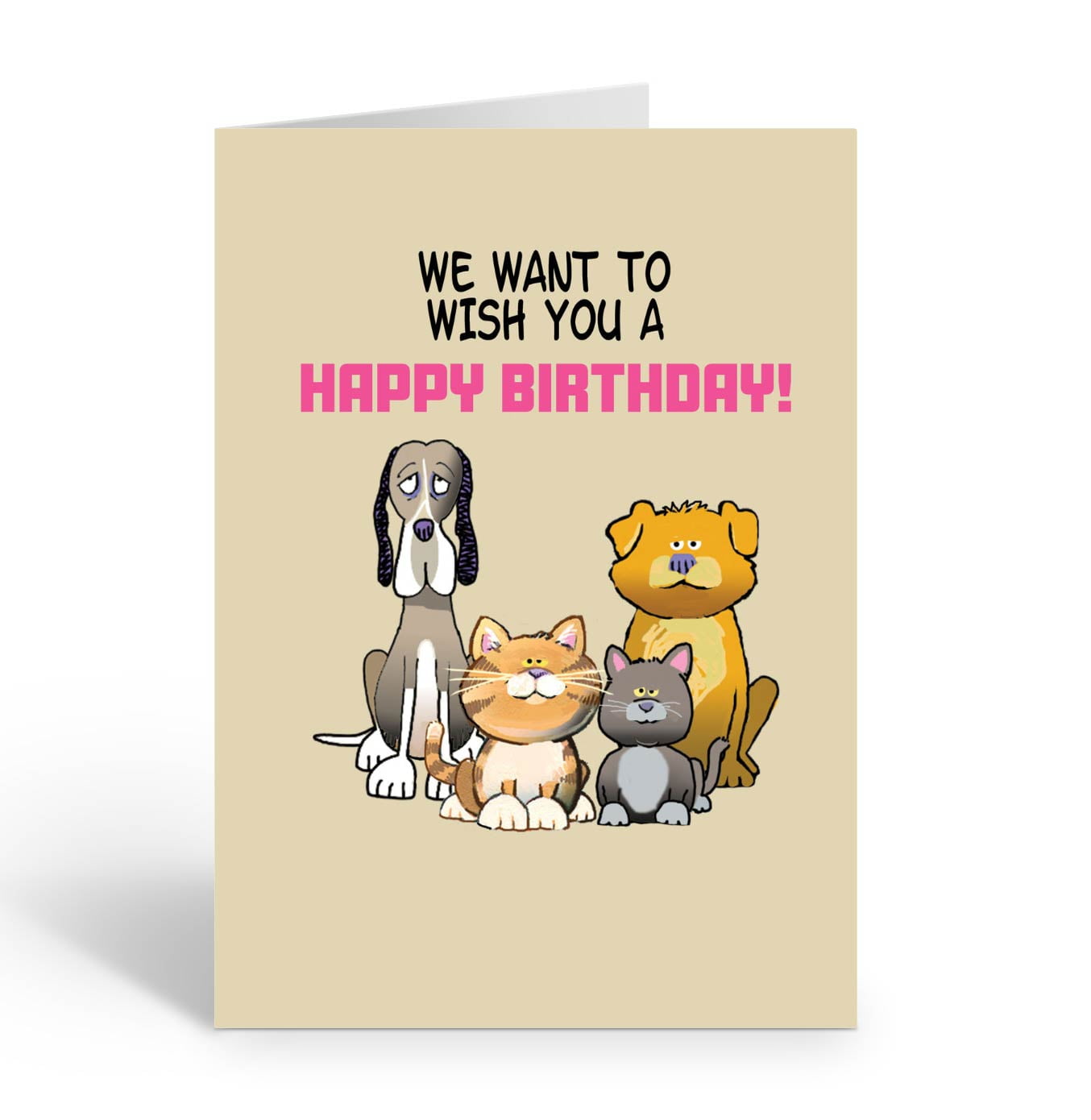 Stonehouse Collection | Cute Dog & Cat Birthday Greeting Card ...
