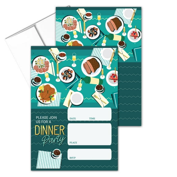 Stonehouse Collection | Dinner Party Invitations for Kids and Adults | Themed Pa