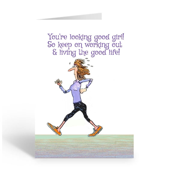 Stonehouse Collection | Funny Birthday Card for Women | Hilarious You Are Looking Good | Age is Chasing You | 4.25" x 6.5" Single Greeting Card with Envelope Included