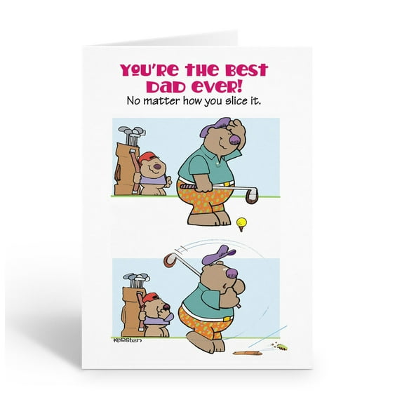 Stonehouse Collection | Funny Father’s Day Card – “Golfing Dad” – The Slice Hear