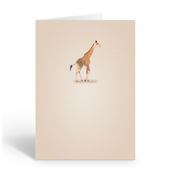 Stonehouse Collection Giraffe Note Card Set Cute Safari Animal Thank You Cards, Blank Inside Greeting Cards for All Occasions, Zoo-Themed Stationery, 10 Pack with Envelopes