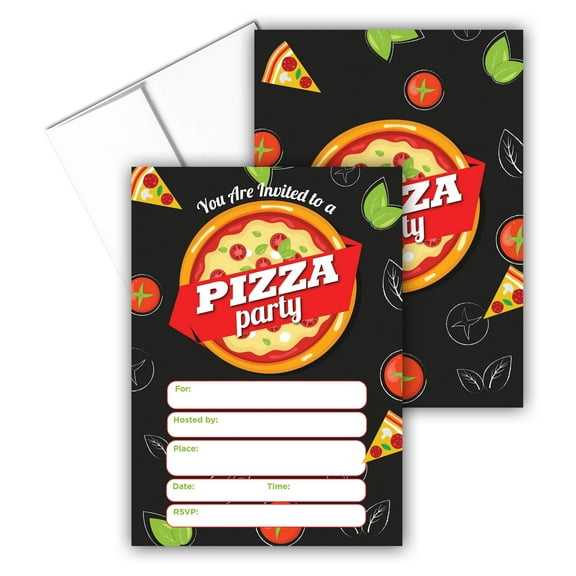 Stonehouse Collection | Pizza Party Invitation | Backyard Pizza Night Invites |