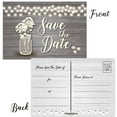 thumbnail image 1 of Stonehouse Collection Rustic Wood Save The Date Postcards, 40 Count, 1 of 4