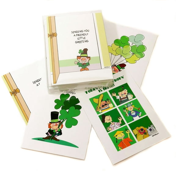 Stonehouse Collection St Patricks Day Assorted Boxed Greeting Cards - USA Made-1