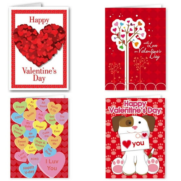 Stonehouse Collection Valentines Day Assorted Cards - Great For Kids - Assorted