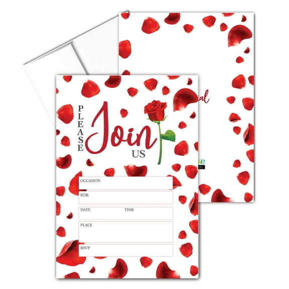 Stonehouse Collection - Wedding Celebration Invitations - Double Sided - Blank F