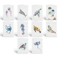 thumbnail image 1 of Stonehouse Collection | Assorted Ocean Animal Note Cards | Watercolor Sea Life |, 1 of 9