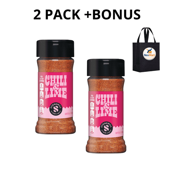 Stonemill Chili Lime Seasoning 3.2 oz 2 PK+ Bonus