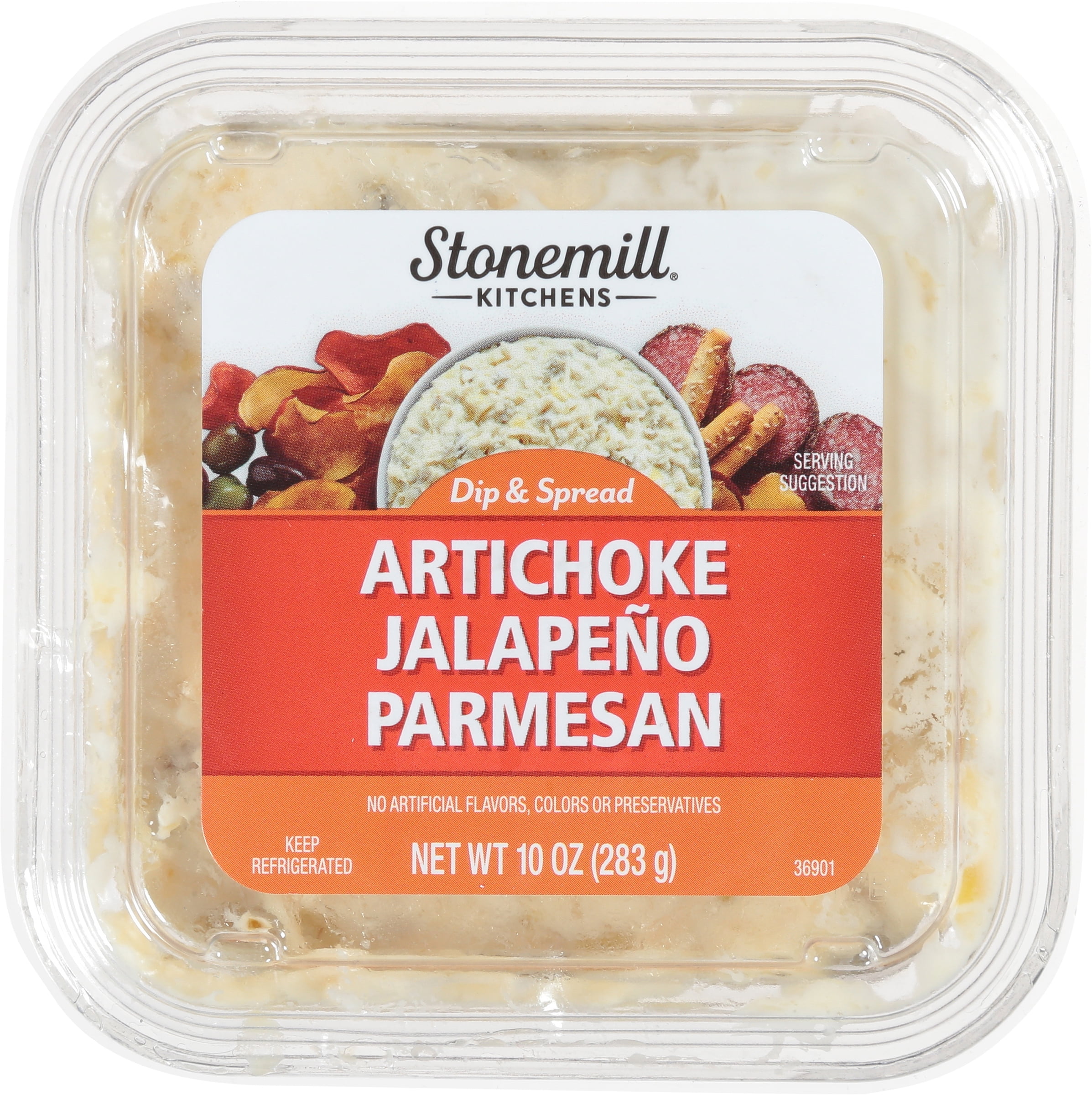 Stonemill Kitchens Artichoke, Jalapeno & Parmesan Premium Dip, 10 oz Tub (Refrigerated)
