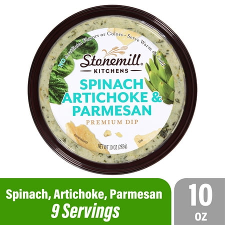 Stonemill Kitchens Spinach & Artichoke Parmesan Dip, 10 oz Tub (Refrigerated)