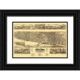 thumbnail image 1 of Stoner 18x13 Black Ornate Wood Framed with Double Matting Museum Art Print Titled - Racine Wisconsin - Stoner 1883, 1 of 4