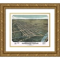 thumbnail image 1 of Stoner 23x20 Gold Ornate Wood Framed with Double Matting Museum Art Print Titled - Circleville Ohio - Stoner 1876, 1 of 4
