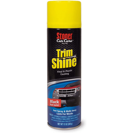 Stoner Car Care 91034 12-Ounce Trim Shine Protectant Aerosol Restores Dull or Faded Interior and Exterior Plastic Renew Bumpers, Running Boards, and More, Pack of 1