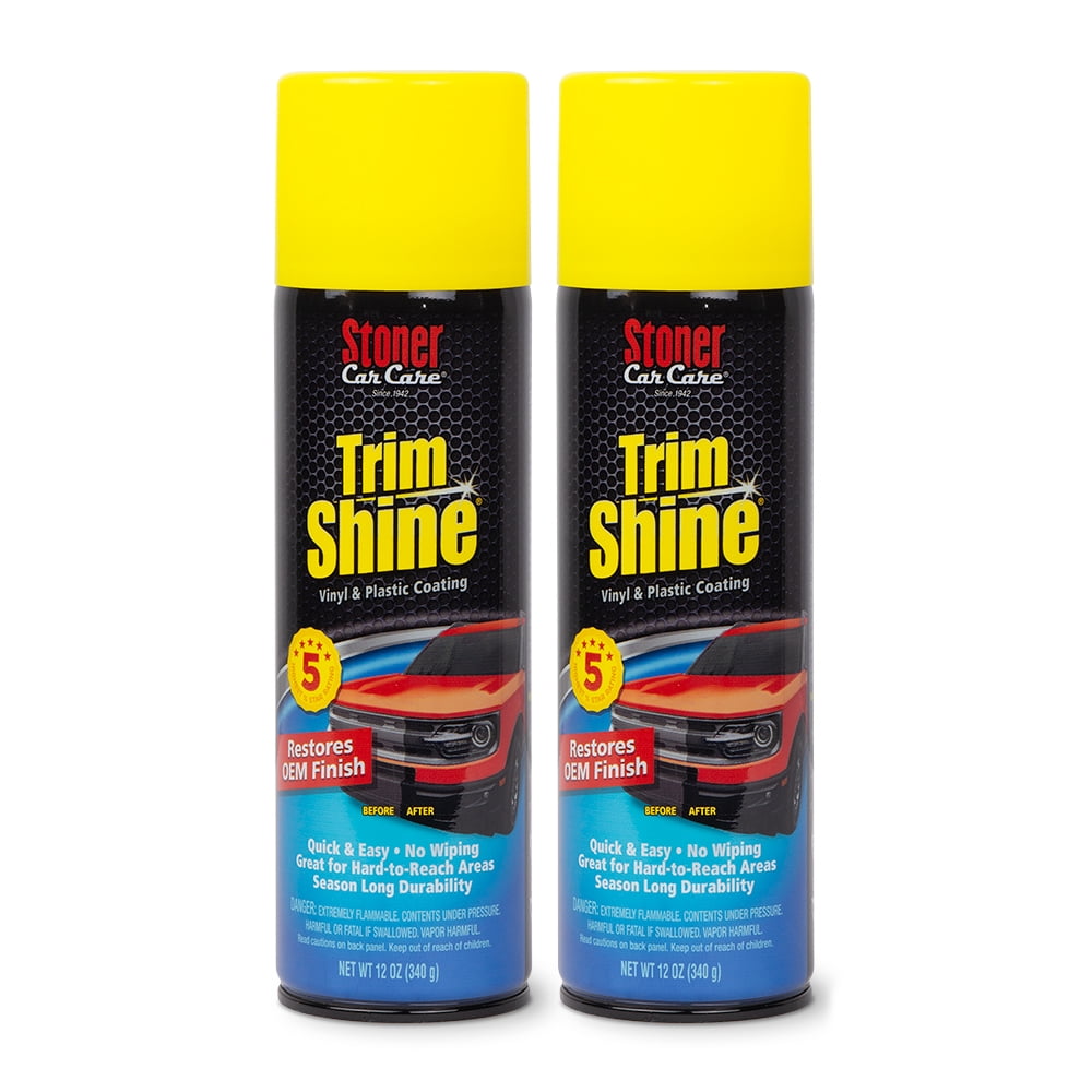 Stoner Car Care 12Oz Trim Shine Protectant Aerosol, Restorer for