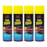 Stoner Car Care 91034–4PK Trim Shine Vinyl and Plastic Aerosol Protectant Coating for Automotive Interior and Exterior Restores OEM Finish and Color, Protects From Fading, 12 Oz, Pack of 4