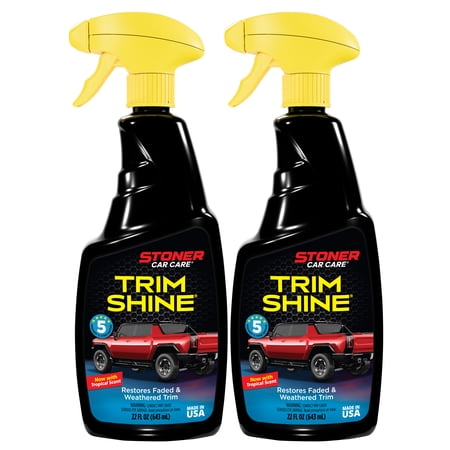 Stoner Car Care 92034-2PK 22-Ounce Trim Shine Protectant for Interior and Exterior Restores, Moisturizes, and Conditions Vinyl, Rubber, Leather and More, Pack of 2