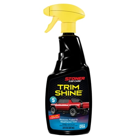 Stoner Car Care 92034 22-Ounce Trim Shine Protectant for Interior and Exterior Restores, Moisturizes, and Conditions Vinyl, Rubber, Leather and More, Pack of 1