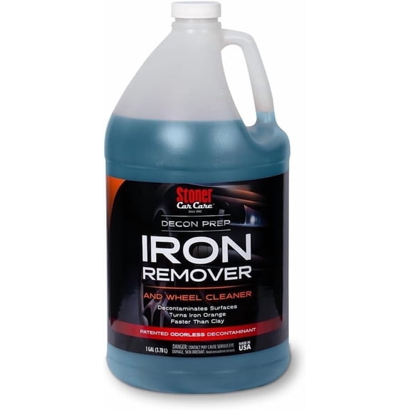 Stoner Car Care 92106 1-Gallon Iron Remover and Wheel Cleaner for Car Detailing Patented Odorless Decontaminant Decon Prep Fallout Eliminate Brake Dust Use on Car Paint and More