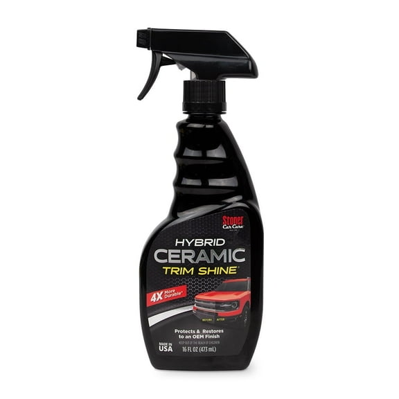Stoner Car Care 92333 Hybrid Ceramic Trim Shine Restores OEM Finish and Protects Plastic and Vinyl Trim for Automotive Interior and Exterior, Water-Based, 16 Fl Oz, Pack of 1