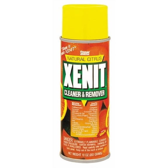 Stoner Car Care 94213 Xenit Citrus Cleaner and Remover Eliminates Stains, Sticky Residues, Grease, Oil, and More from Multiple Surfaces in Your House, Garage, and Workshop, 10 Oz, Pack of 1