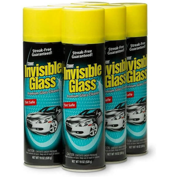 Invisible Glass 91166-6PK Premium Glass Cleaner, 114 fl. oz, 6 Pack
