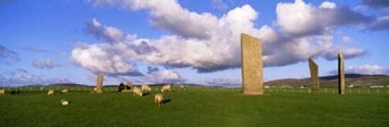Stones Of Stenness Orkney Islands Scotland United Kingdom Canvas Art - Panoramic Images (36 x 12)