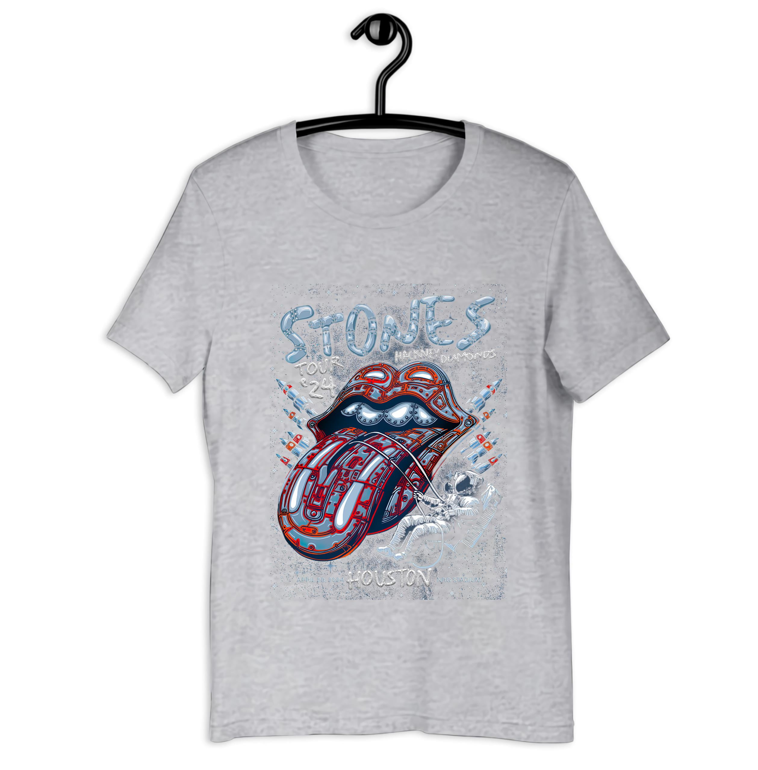 Stones Tour 2024 Houston Texas Unisex T Shirt Hackney Diamonds