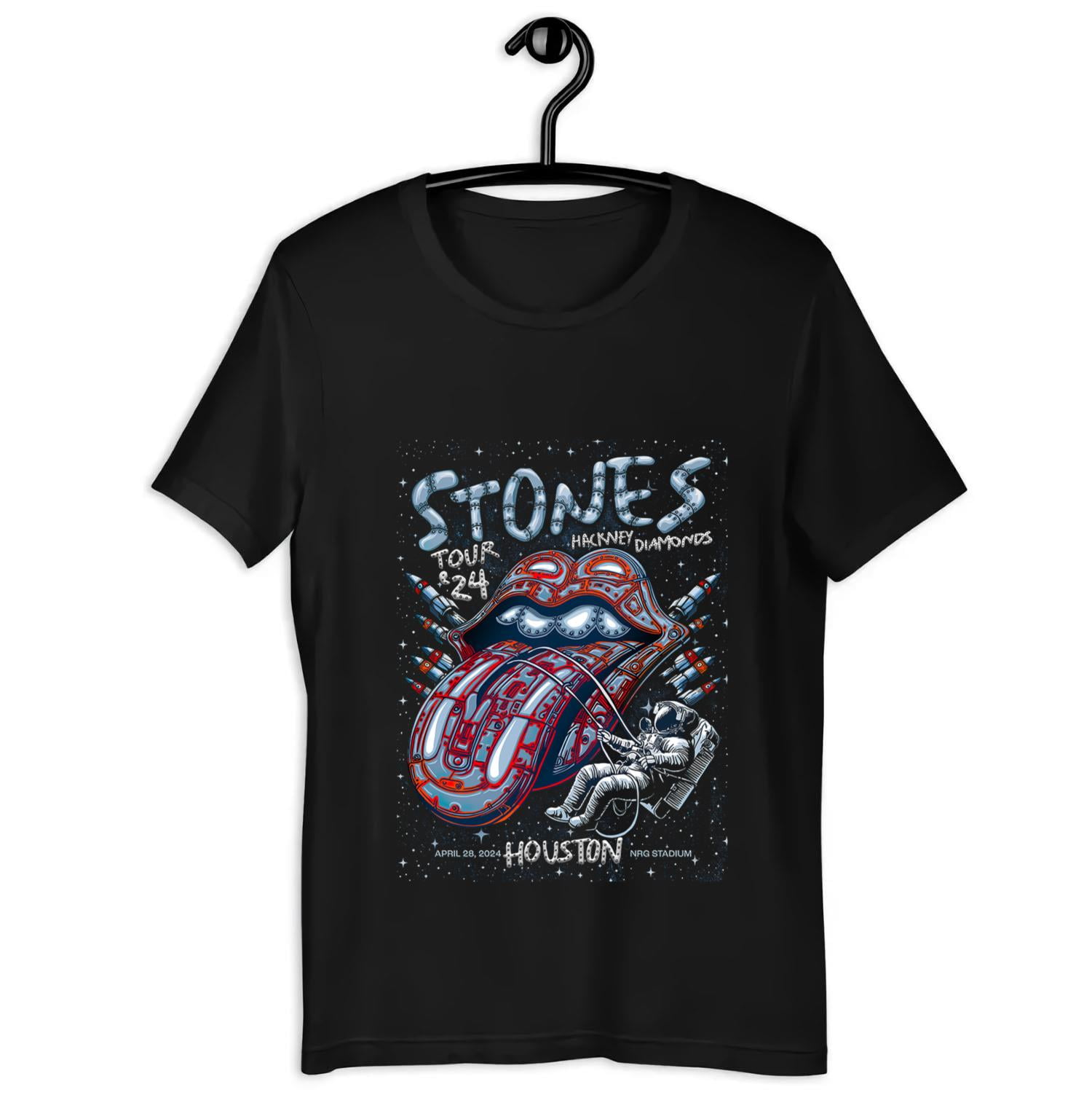 Stones Tour 2024 Houston Texas Unisex T Shirt Hackney Diamonds