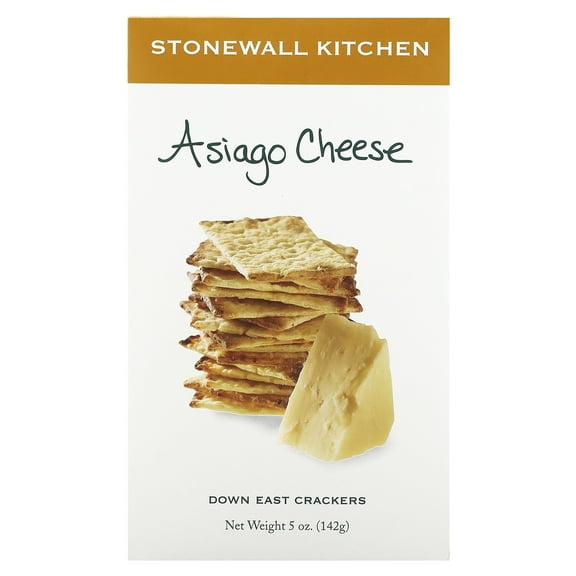 Stonewall Kitchen Down East Crackers, Asiago Cheese , 5 oz (142 g)