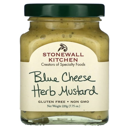 Stonewall Kitchen Blue Cheese Herb Mustard, 7.75 Ounce Jar