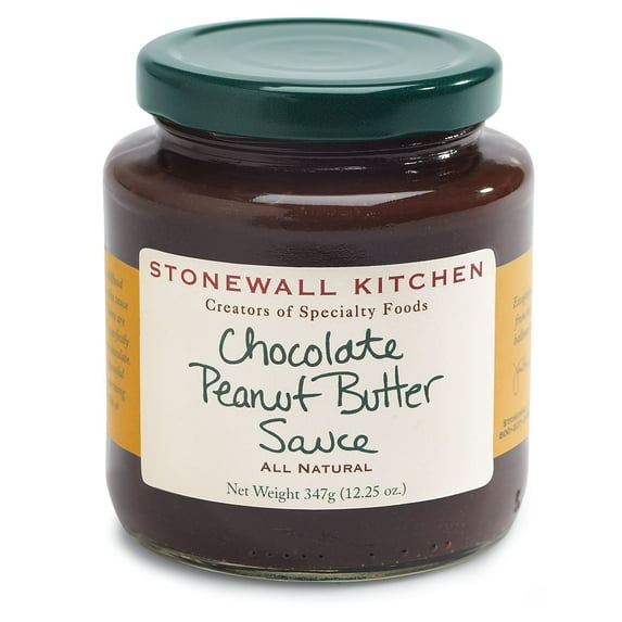 Stonewall Kitchen Chocolate Peanut Butter Sauce, 12.25 Ounce Jar