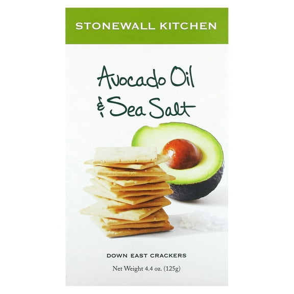 Stonewall Kitchen Down East Crackers, Avocado Oil & Sea Salt, 4.4 oz (125 g)