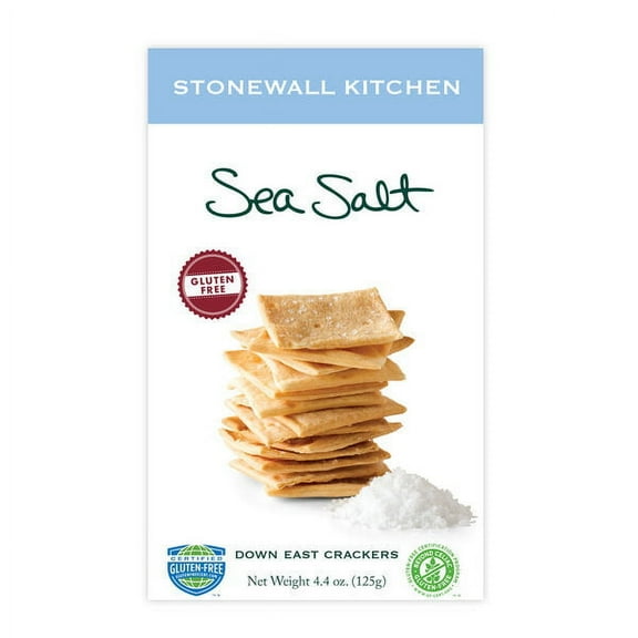 Stonewall Kitchen Down East Crackers, Gluten Free, Sea Salt, 4.4 oz (125 g)