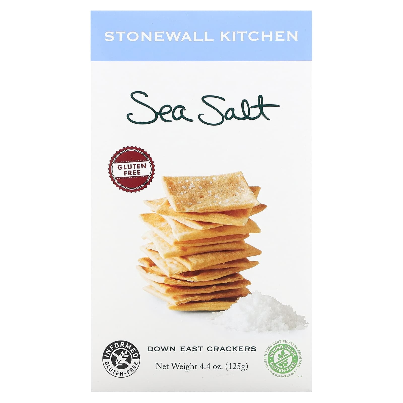 Stonewall Kitchen, Down East Crackers, Sea Salt, 4.4 oz (125 g) Pack of ...