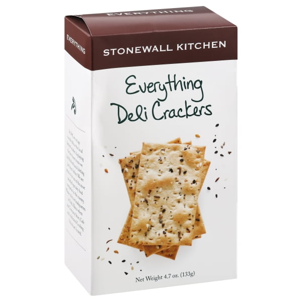 Stonewall Kitchen Everything Deli Crackers 4.7 oz box