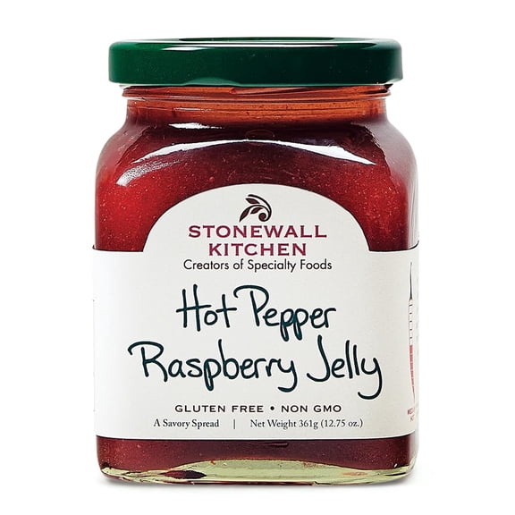Stonewall Kitchen Hot Pepper Raspberry Jelly, Sweet & Spicy, 12.75 oz