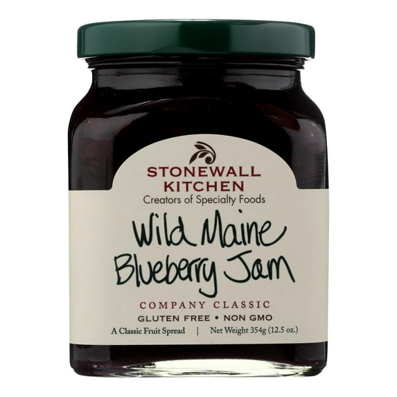 Stonewall Kitchen Jam Wild Maine Blueberry 12.5 oz Pack of 4