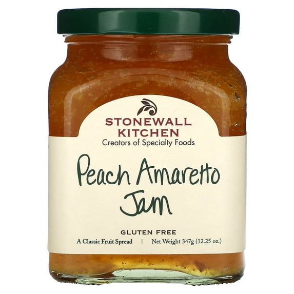 Stonewall Kitchen Peach Amaretto Jam, 12.25 oz (347 g)