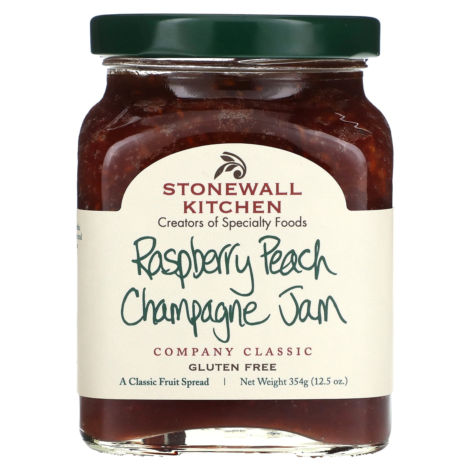 Stonewall Kitchen Sweet Food Raspberry Peach Champagne Jam, 12.5 Ounce ...