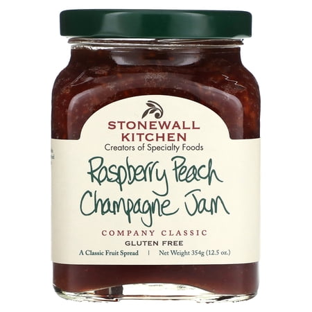 Stonewall Kitchen Raspberry Peach Champagne Jam, 12.5 Ounce Jar