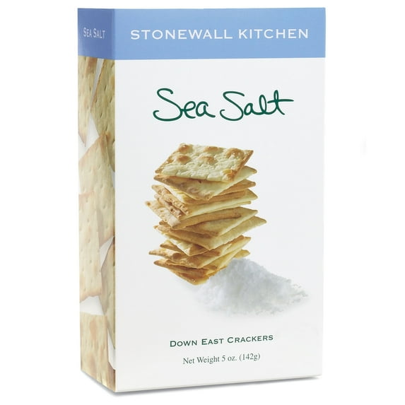 Stonewall Kitchen Sea Salt Crackers, 5 Ounce Box