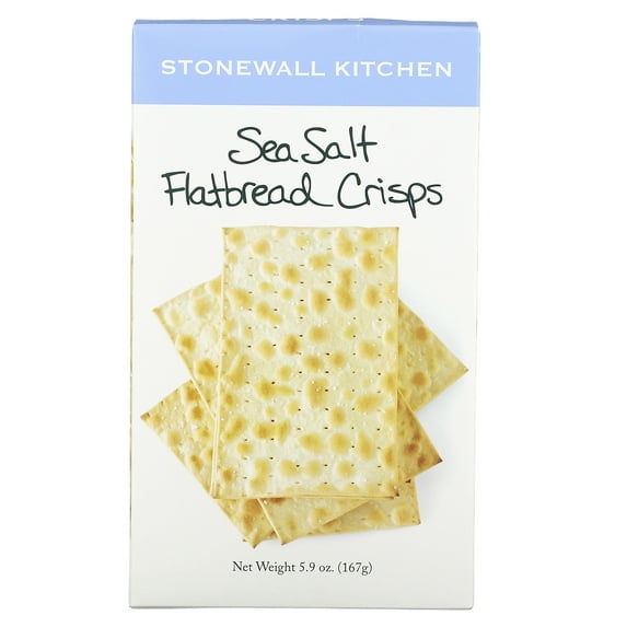 Stonewall Kitchen Sea Salt Flatbread Crisps, 5.9 Ounce Box