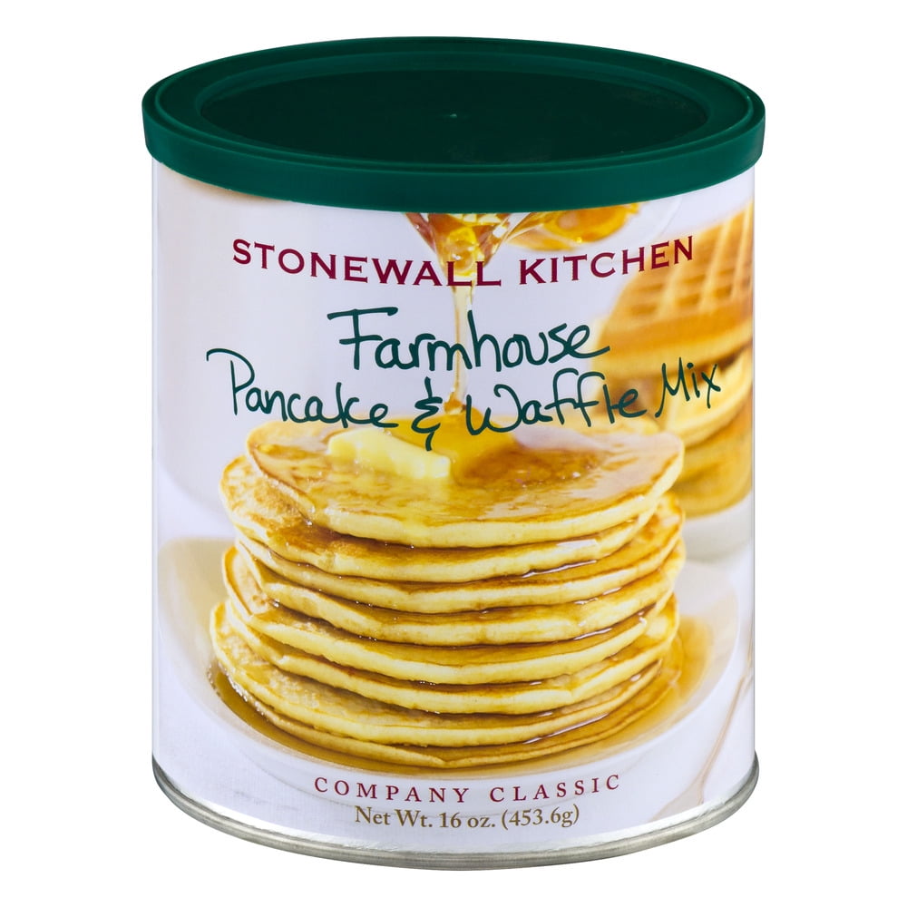 Stonewall Kitchen Small Farmhouse Pancake & Waffle Mix, 16 Ounce Can ...