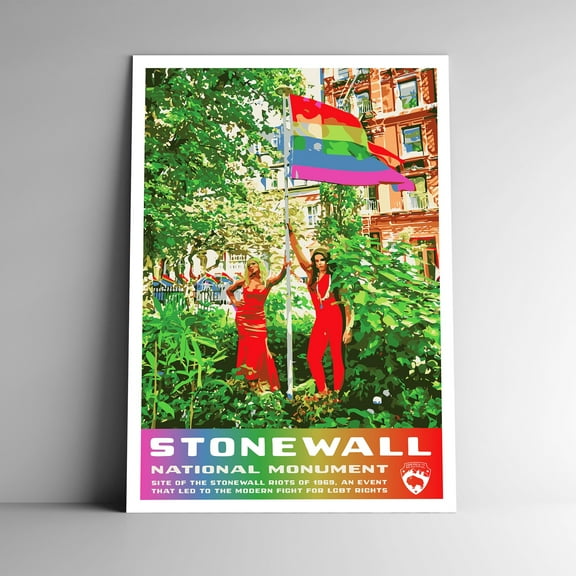 Stonewall National Monument Vintage Travel Poster / Postcard WPA Style Retro New York