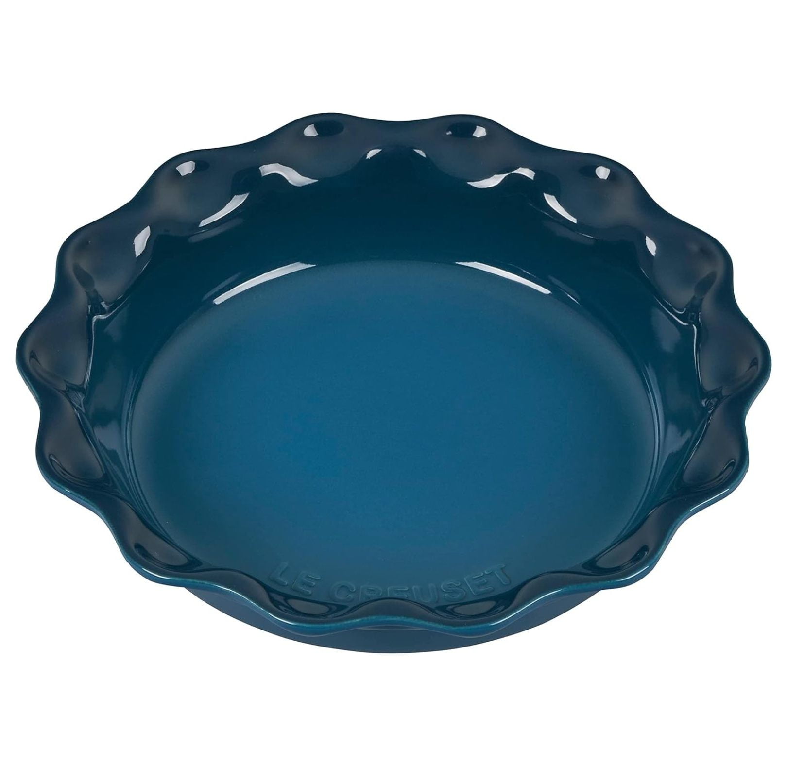 Stoneware 9" Pie Dish, Deep Teal