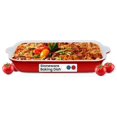 Stoneware Baking Dish Lasagna Pans (Small Red) Baking Casserole