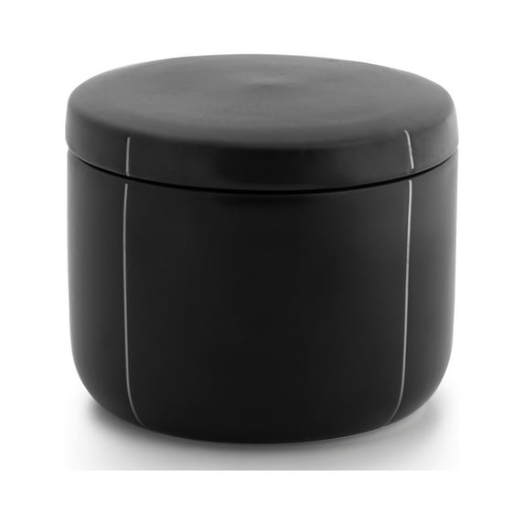 Kassatex Nero Bath Accessory Collection Cotton Jar