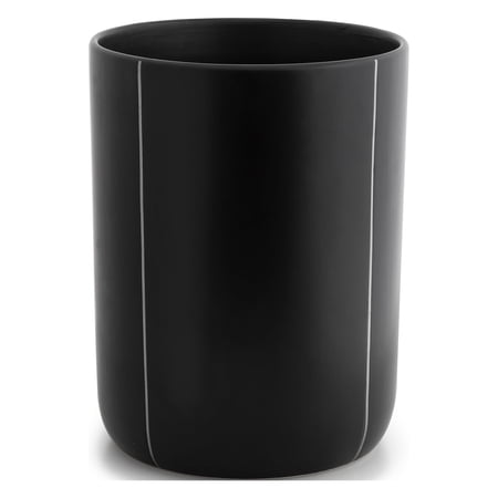 Kassatex Nero Bath Accessory Collection Wastebasket